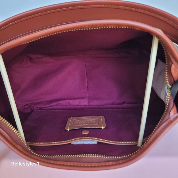 COACH Cary Signature Canvas And Calf Leather with Convertible Straps Crossbody🎈 - Picture 14 of 16